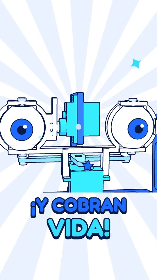 Ilustración: el kit con los ojos abiertos, «¡Y cobran vida!»