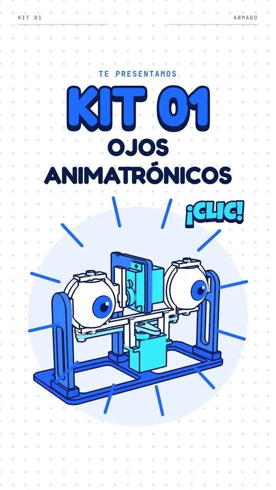 Cuadro del video: «Te presentamos Kit 01, ojos animatrónicos»